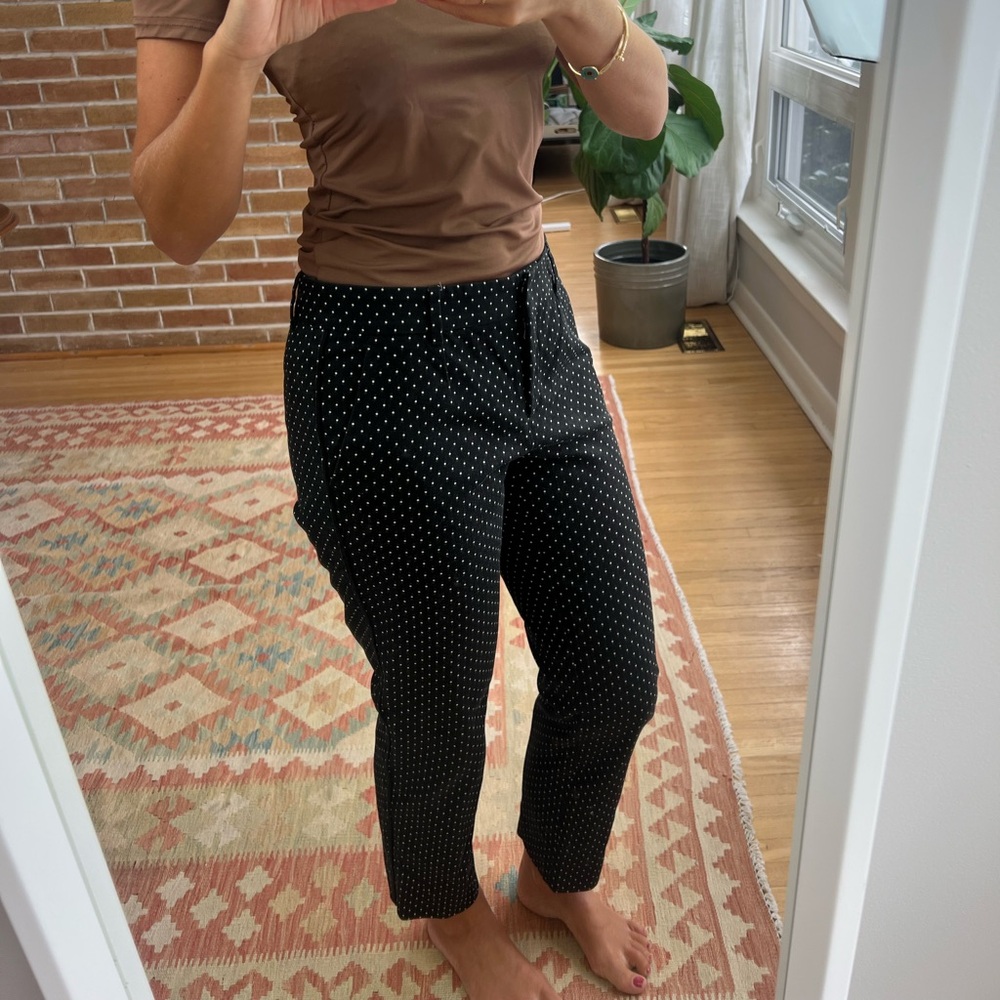 Dolce & Gabbana polka dotted cropped pants